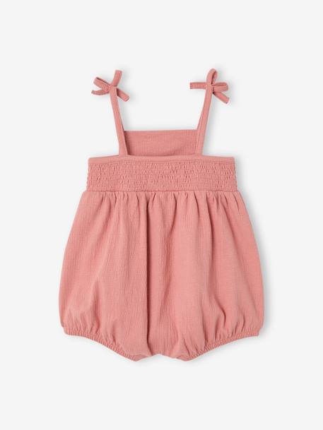 Combi bloomer smocké bébé rose 3 - vertbaudet enfant 