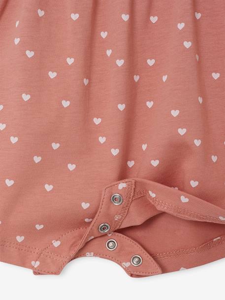 Combishort bébé fille manches volantées écru+rose 9 - vertbaudet enfant 