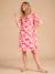 Robe courte de grossesse motifs fleurs kaki+rouge 8 - vertbaudet enfant 