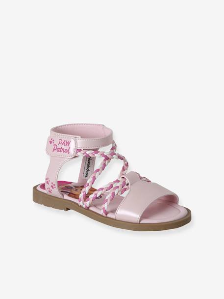 Sandales Pat' Patrouille tressées fille rose 1 - vertbaudet enfant 