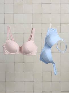 Vêtements de grossesse-Lot de 2 soutiens-gorge de grossesse avec armatures en coton biologique*