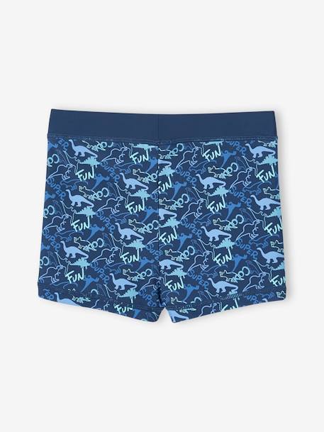 Lot 2 Boxers Bain Garçon Imprimé + rayé turquoise/bleu 5 - vertbaudet enfant 