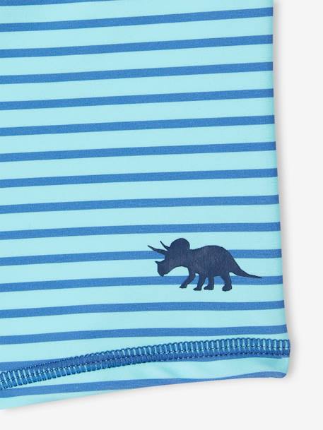 Lot 2 Boxers Bain Garçon Imprimé + rayé turquoise/bleu 6 - vertbaudet enfant 