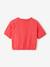 Tee-shirt blouse forme crop fille corail+écru+vert sauge 2 - vertbaudet enfant 