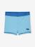 Lot 2 Boxers Bain Garçon Imprimé + rayé turquoise/bleu 2 - vertbaudet enfant 
