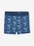 Lot 2 Boxers Bain Garçon Imprimé + rayé turquoise/bleu 3 - vertbaudet enfant 