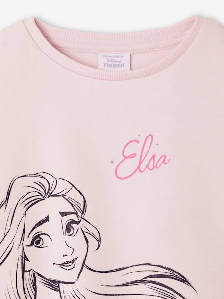 Sweat Disney La Reine des Neiges lilas poudré 3 - vertbaudet enfant 
