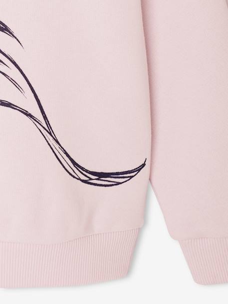 Sweat Disney La Reine des Neiges lilas poudré 4 - vertbaudet enfant 