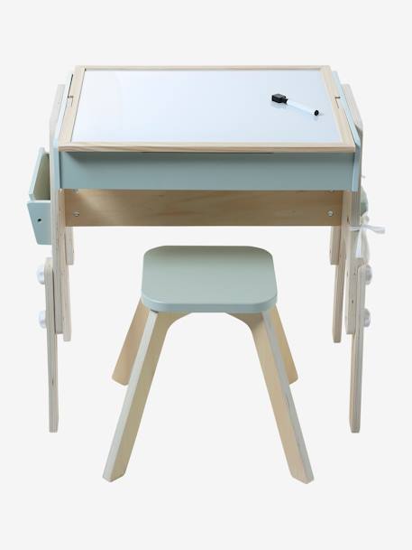 Tableau 5 en 1 en bois FSC® blanc 3 - vertbaudet enfant 