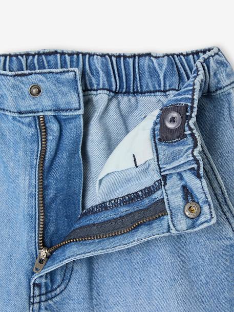 Bermuda skateur denim bleached+denim gris 5 - vertbaudet enfant 