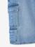 Bermuda skateur denim bleached+denim gris 4 - vertbaudet enfant 