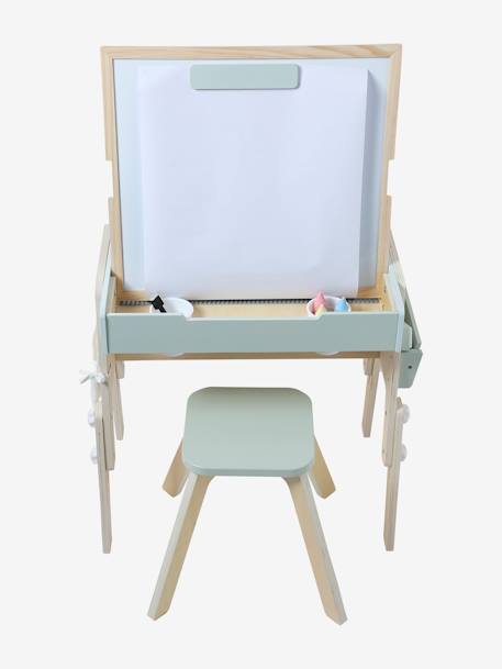 Tableau 5 en 1 en bois FSC® blanc 4 - vertbaudet enfant 