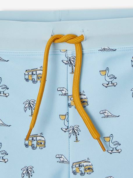 Boxer de bain « Surf » garçon Bleu ciel imprimé 4 - vertbaudet enfant 