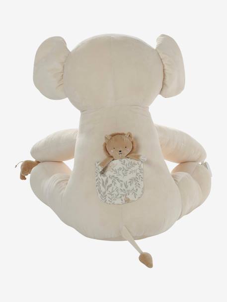 Grande peluche éléphant d'activités BABYLON beige 4 - vertbaudet enfant 