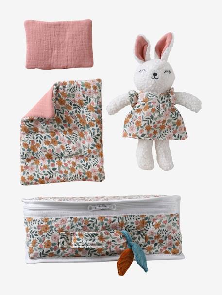 Valisette personnalisable avec peluche RETRO FLOWER jaune 5 - vertbaudet enfant 
