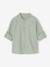 Chemise col Mao personnalisable blanc+bleu ardoise+bleu ciel+vert sauge 27 - vertbaudet enfant 