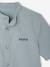 Chemise en lin col Mao garçon blanc+vert sauge 12 - vertbaudet enfant 