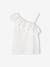 T-shirt à volant asymétrique fille corail+écru+vert sauge 7 - vertbaudet enfant 