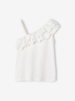 -T-shirt à volant asymétrique fille