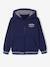 Sweat garçon zippé à capuche sport marine+rouge 1 - vertbaudet enfant 