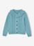 Gilet à collerette fille bleu ciel 1 - vertbaudet enfant 