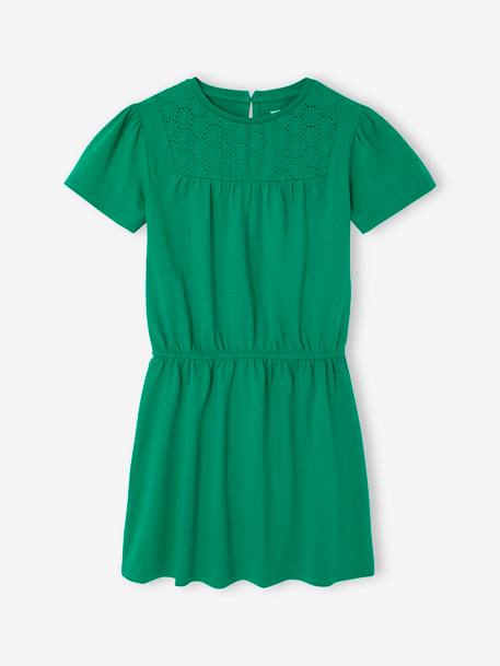 Robe détail en macramé fille rose+vert 5 - vertbaudet enfant 