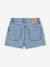 Short en jean effet usé fille bleu moyen 2 - vertbaudet enfant 