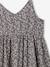 Robe courte à bretelles motifs fleurs gris imprimé 4 - vertbaudet enfant 