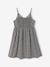 Robe courte à bretelles motifs fleurs gris imprimé 3 - vertbaudet enfant 