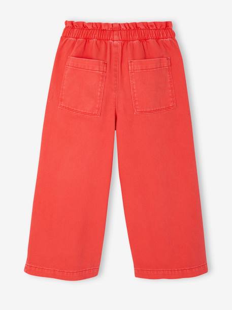 Pantalon fille large à pont marine+rouge 9 - vertbaudet enfant 