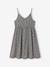 Robe courte à bretelles motifs fleurs gris imprimé 2 - vertbaudet enfant 