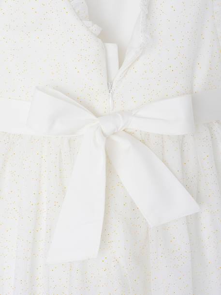 Robe de cérémonie en tulle fille blanc 4 - vertbaudet enfant 