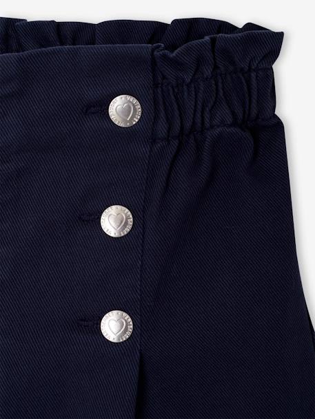 Pantalon fille large à pont marine+rouge 6 - vertbaudet enfant 
