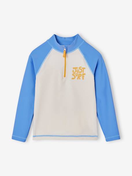 Ensemble de bain garçon T-shirt anti-UV + shorty Ecru/bleu 3 - vertbaudet enfant 