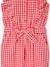 Combinaison à volants motifs carreaux fille carreaux rouge 3 - vertbaudet enfant 
