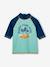 Ensemble de bain garçon T-shirt anti-UV + short bleu turquoise/pétrole 3 - vertbaudet enfant 