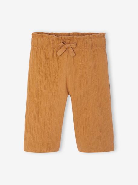 Pantalon large bébé caramel 1 - vertbaudet enfant 