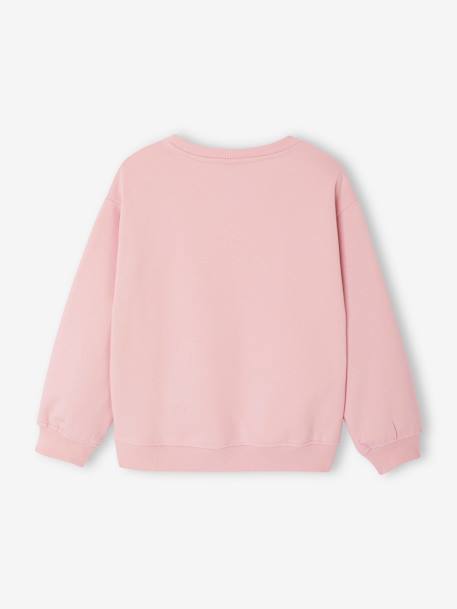 Sweat SMILEYWORLD Fille rose pâle 2 - vertbaudet enfant 