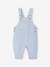 Ensemble bébé naissance cérémonie chemise salopette en lin et coton argile+bleu 13 - vertbaudet enfant 
