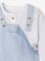 Ensemble bébé naissance cérémonie chemise salopette en lin et coton argile+bleu 15 - vertbaudet enfant 