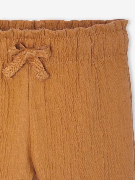 Pantalon large bébé caramel 3 - vertbaudet enfant 