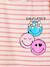 T-Shirt rayé SMILEYWORLD rayé rose 3 - vertbaudet enfant 