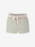 Short bébé fille paperbag avec ceinture imprimée rose+vert de gris 4 - vertbaudet enfant 