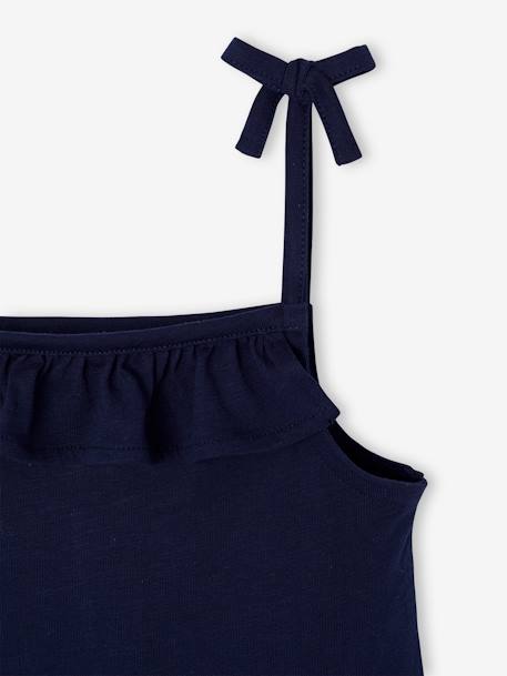 Lot de 2 robes fille à bretelles marine+vert sauge 3 - vertbaudet enfant 