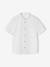 Chemise en lin col Mao garçon blanc+vert sauge 3 - vertbaudet enfant 