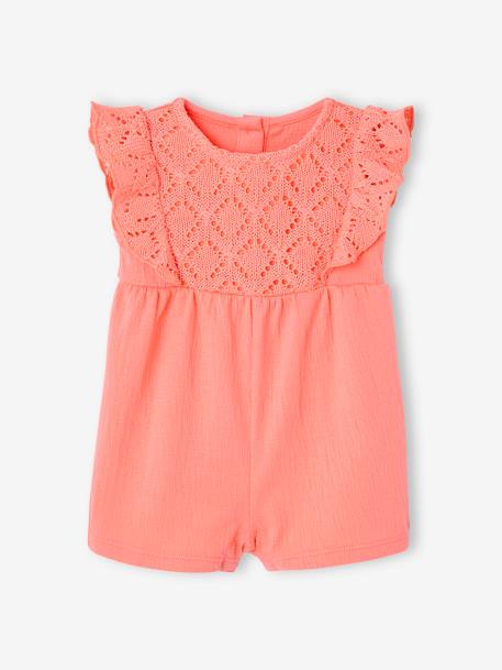 Combishort bi-matière bébé corail 1 - vertbaudet enfant 