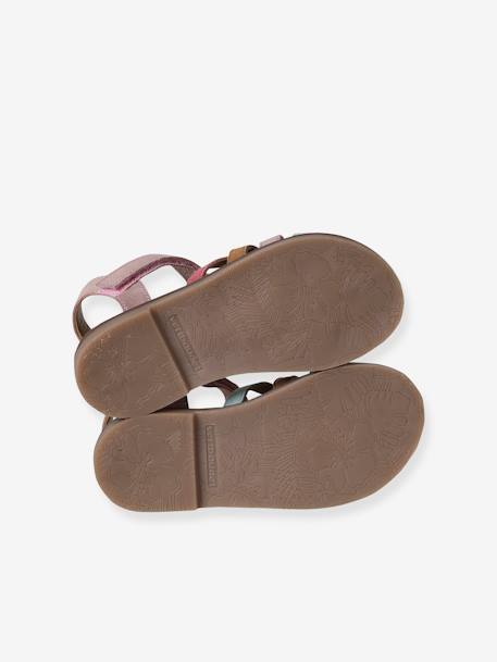 Sandales scratchées cuir enfant collection maternelle multicolore 5 - vertbaudet enfant 