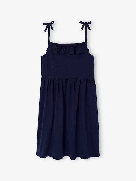 Lot de 2 robes fille à bretelles marine+vert sauge 5 - vertbaudet enfant 