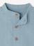 Chemise manches retroussables bébé bleu grisé+ocre 4 - vertbaudet enfant 