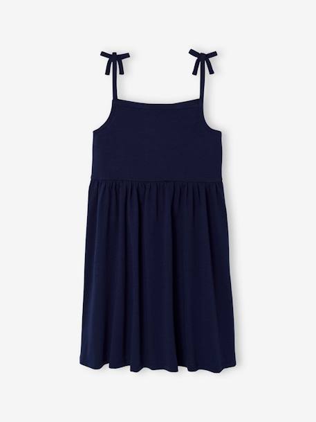 Lot de 2 robes fille à bretelles marine+vert sauge 2 - vertbaudet enfant 